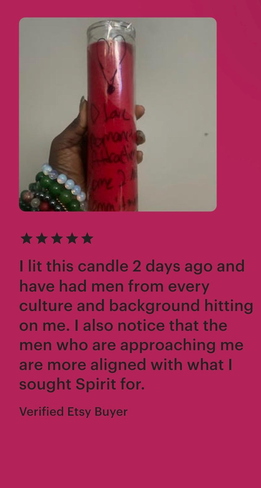 D Attract/Love Candle