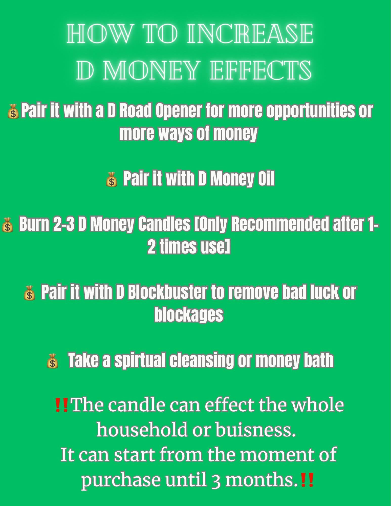 D Money Candle (BESTSELLER 5 STARS)