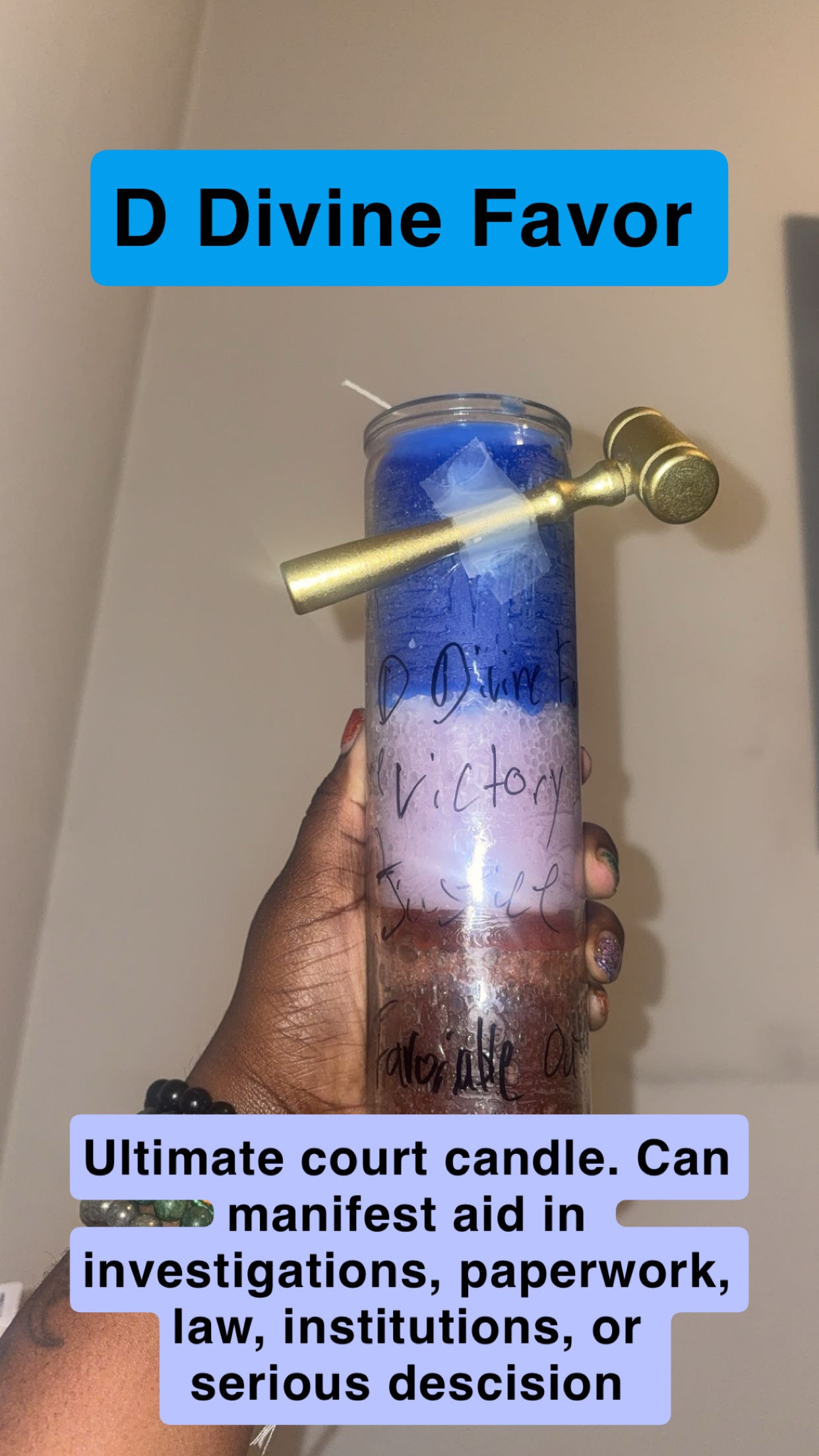 D Divine Favor Candle
