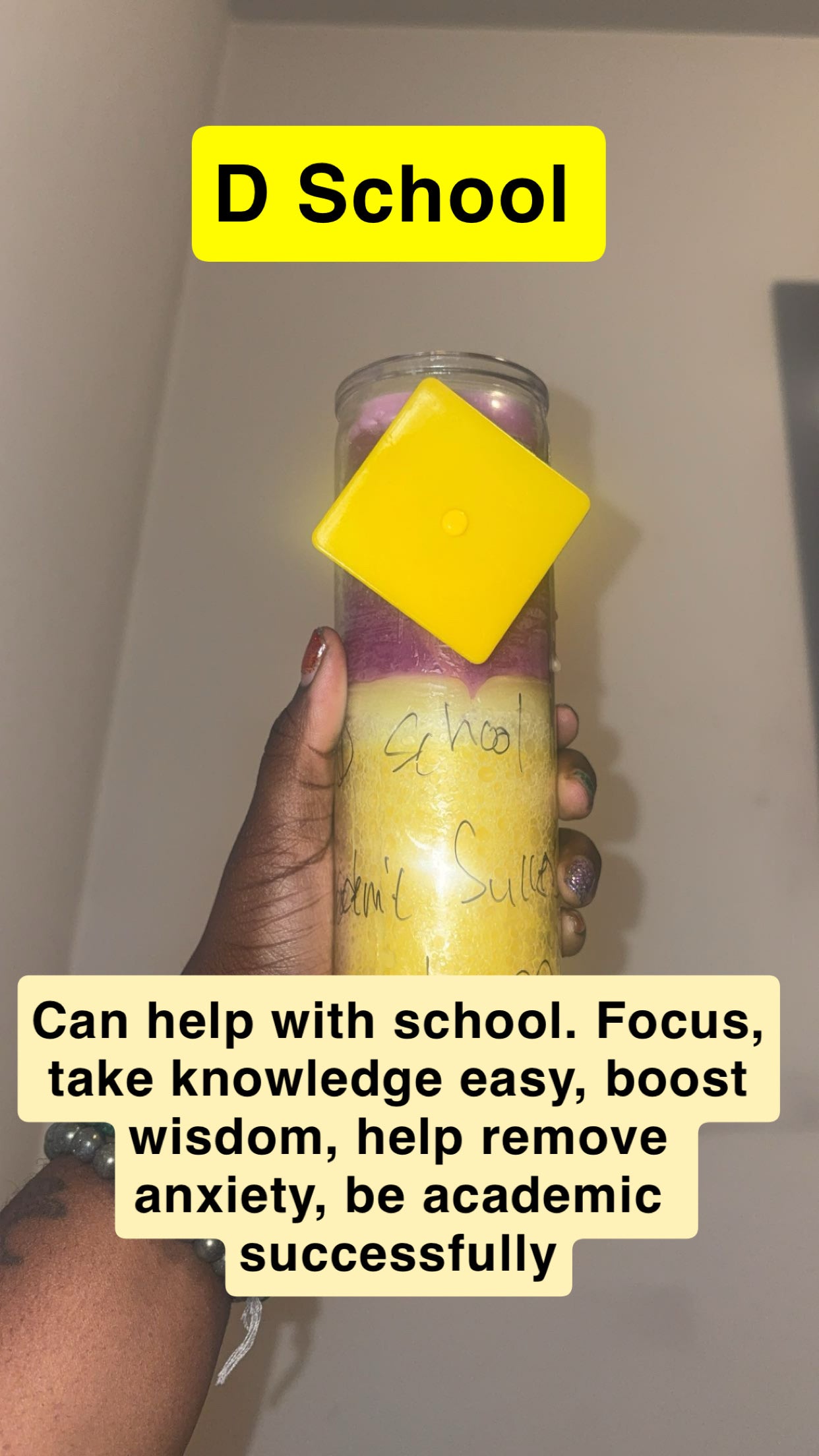 D School Candle