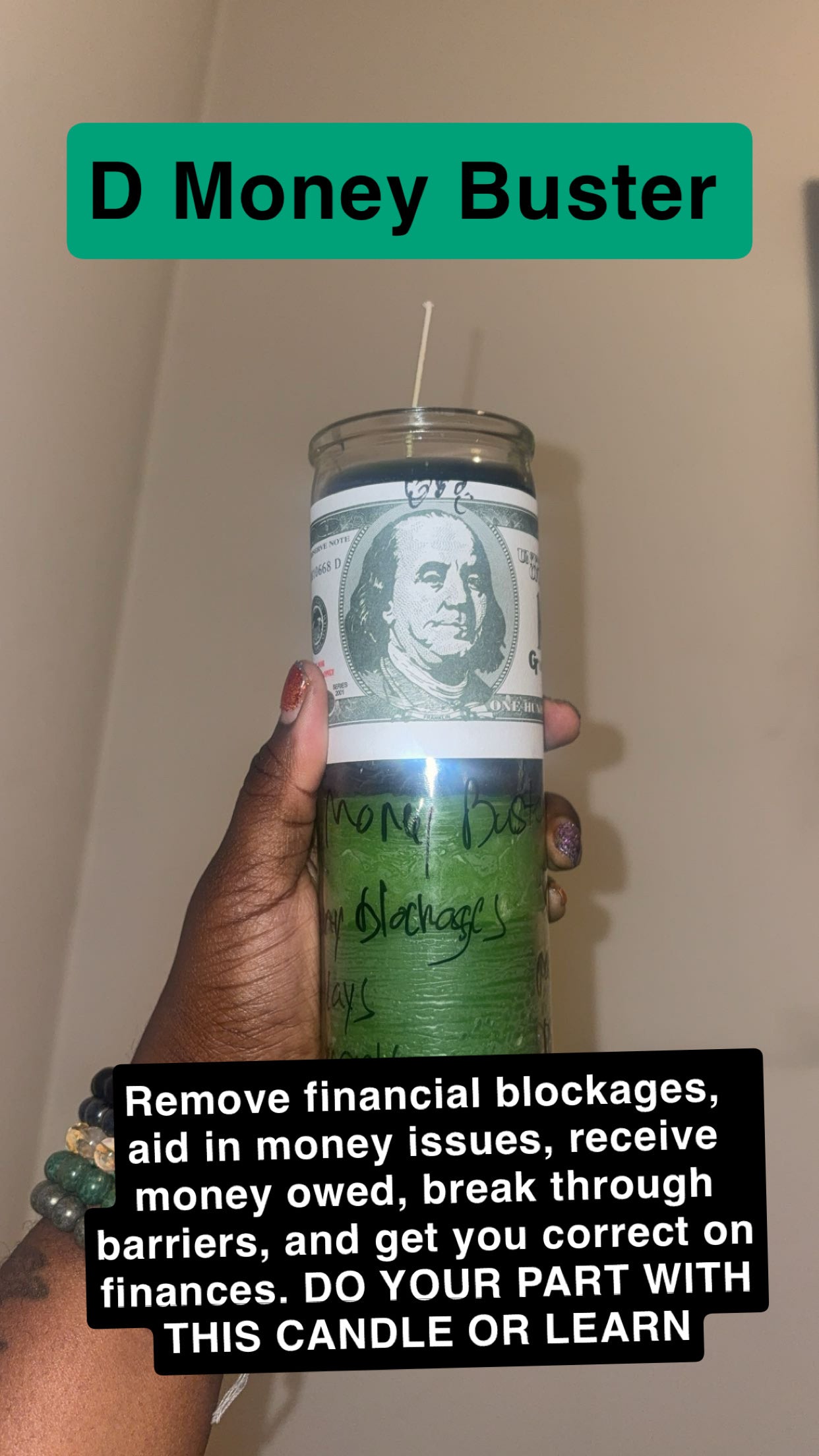 D Money Buster Candle