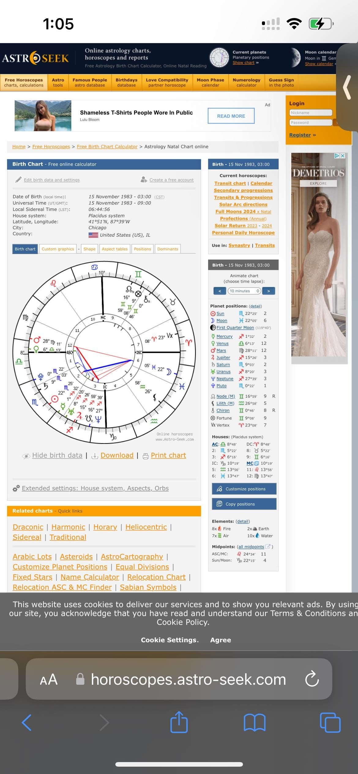 Astrology Birth Chart Reading